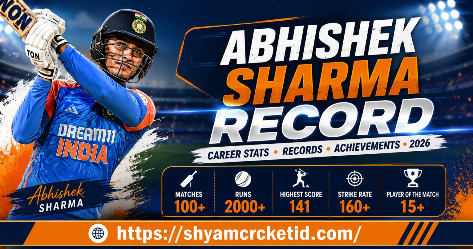Abhishek Sharma Record