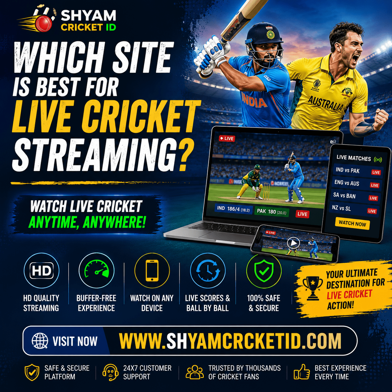which site is best for live cricket streaming