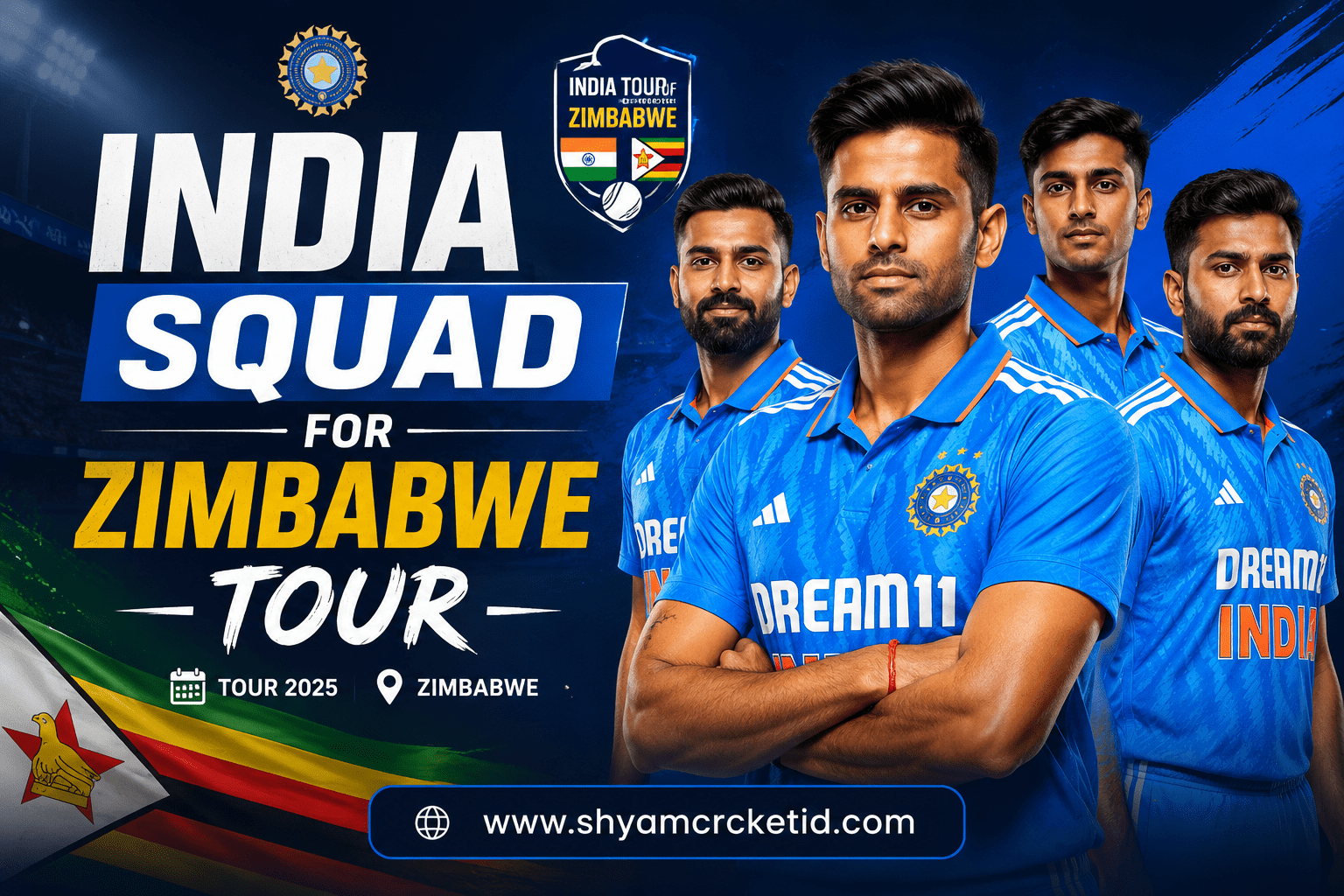 india squad for zimbabwe tour