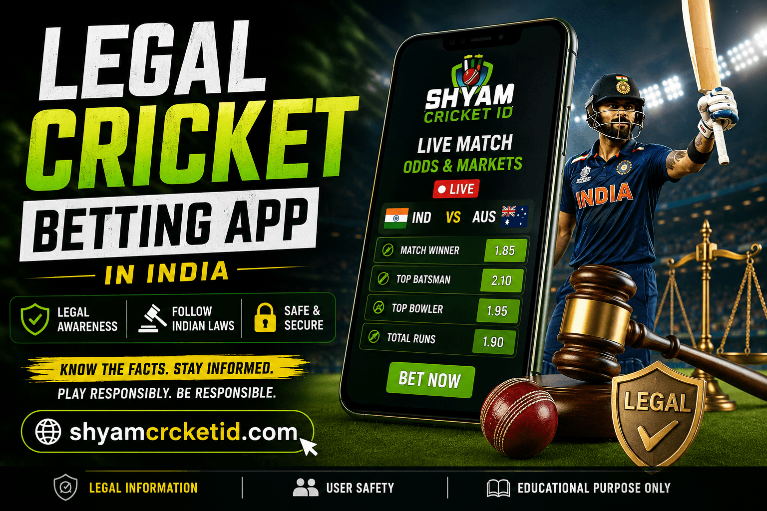 legal cricket betting app in india