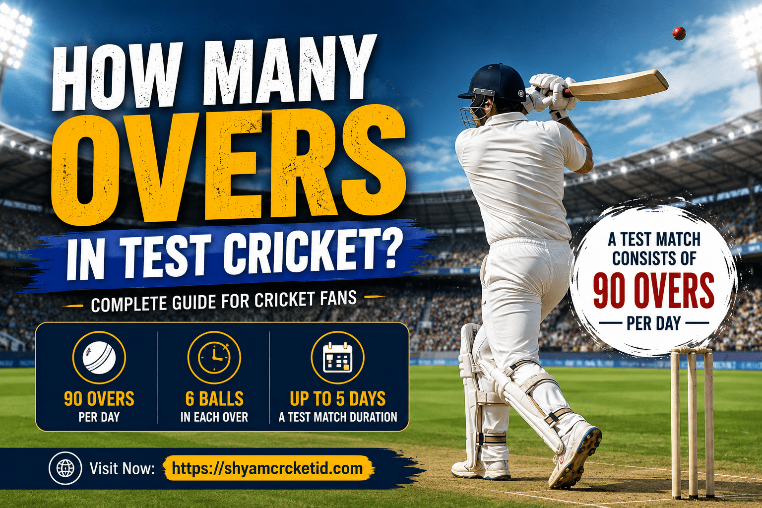 how many overs in test cricket