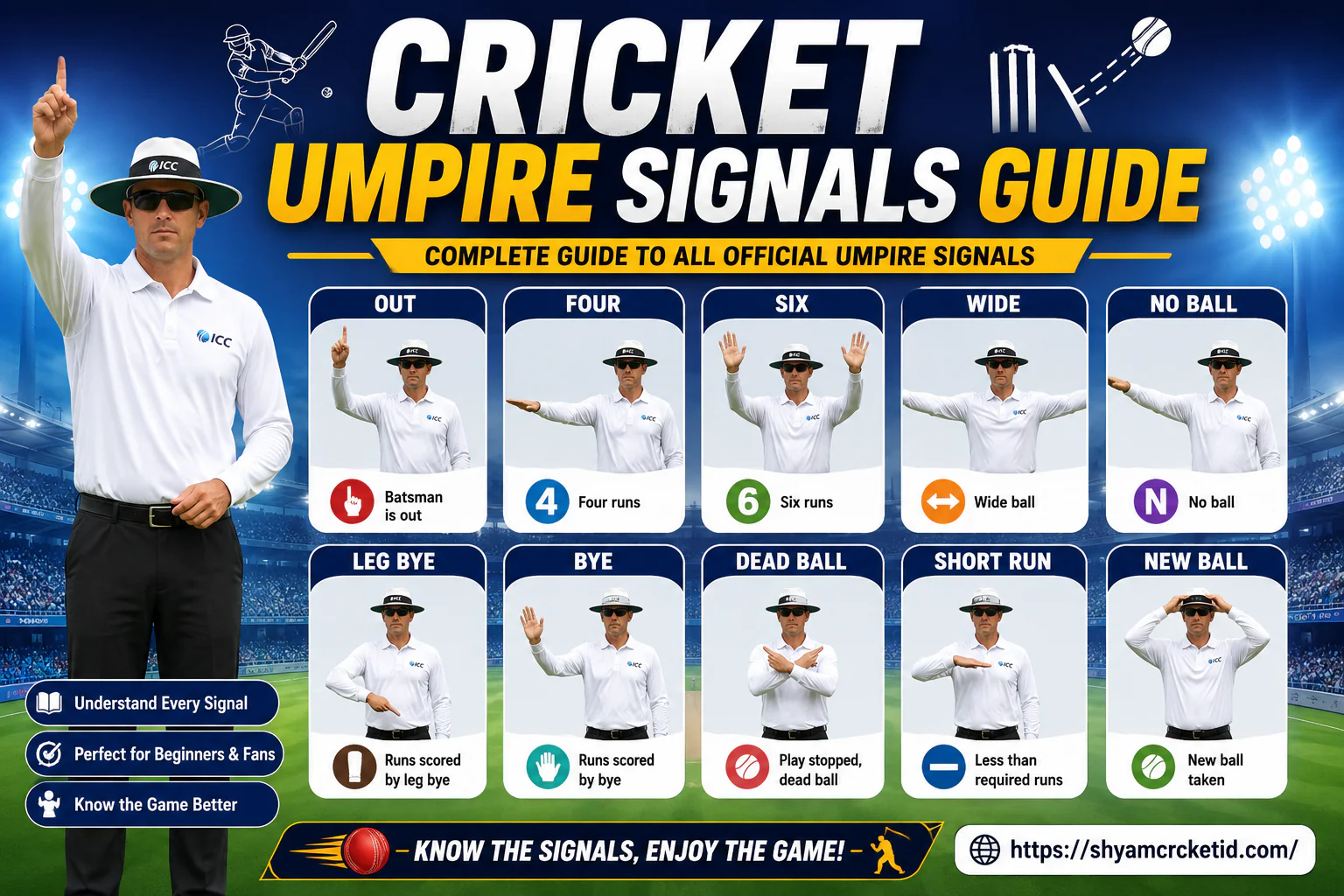 Cricket umpire signals