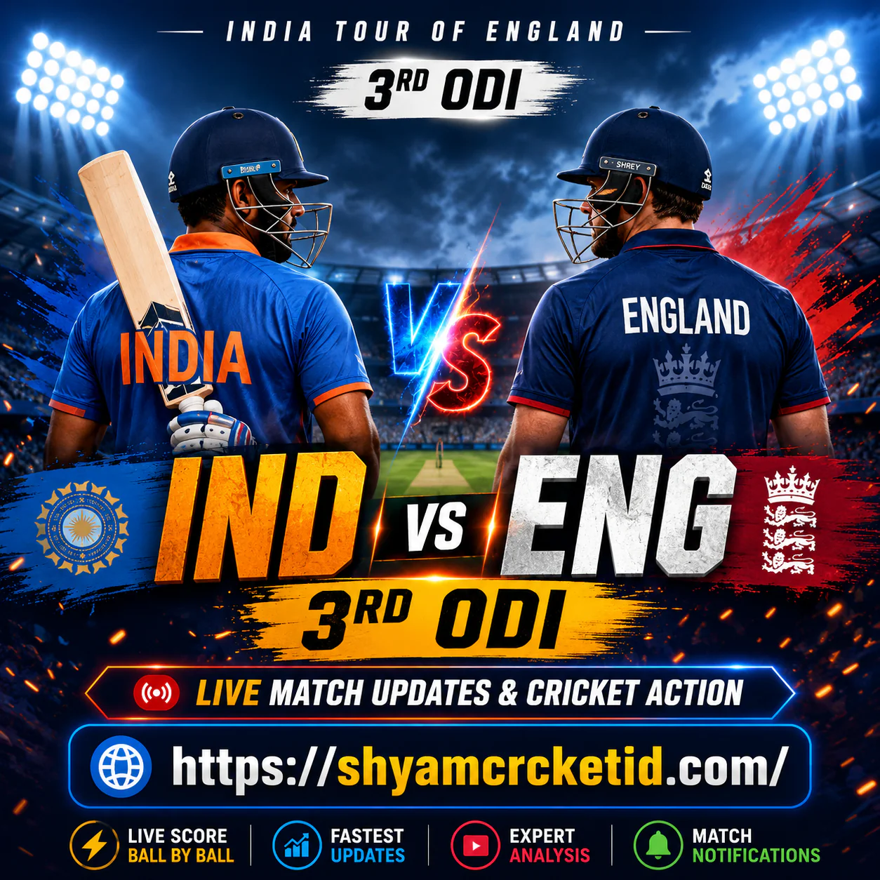 IND vs ENG 3 ODI
