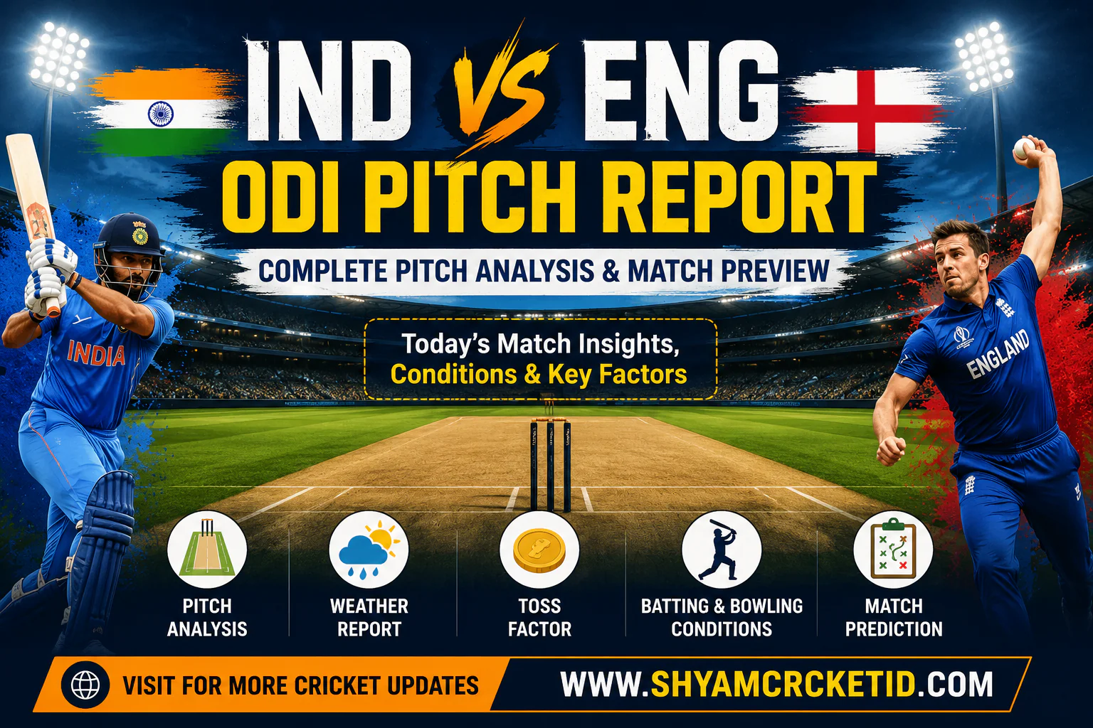 Ind vs Eng ODI Pitch Report