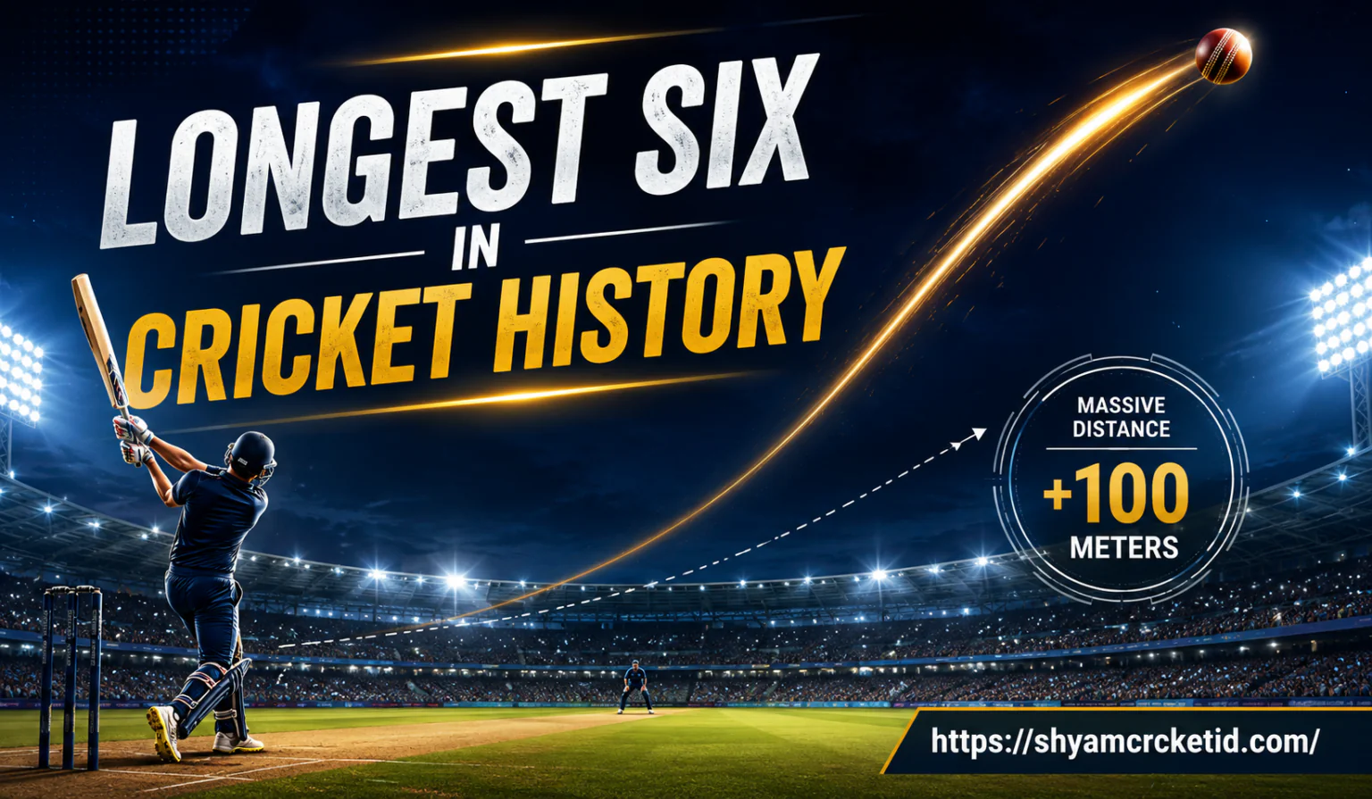 Longest six in cricket history