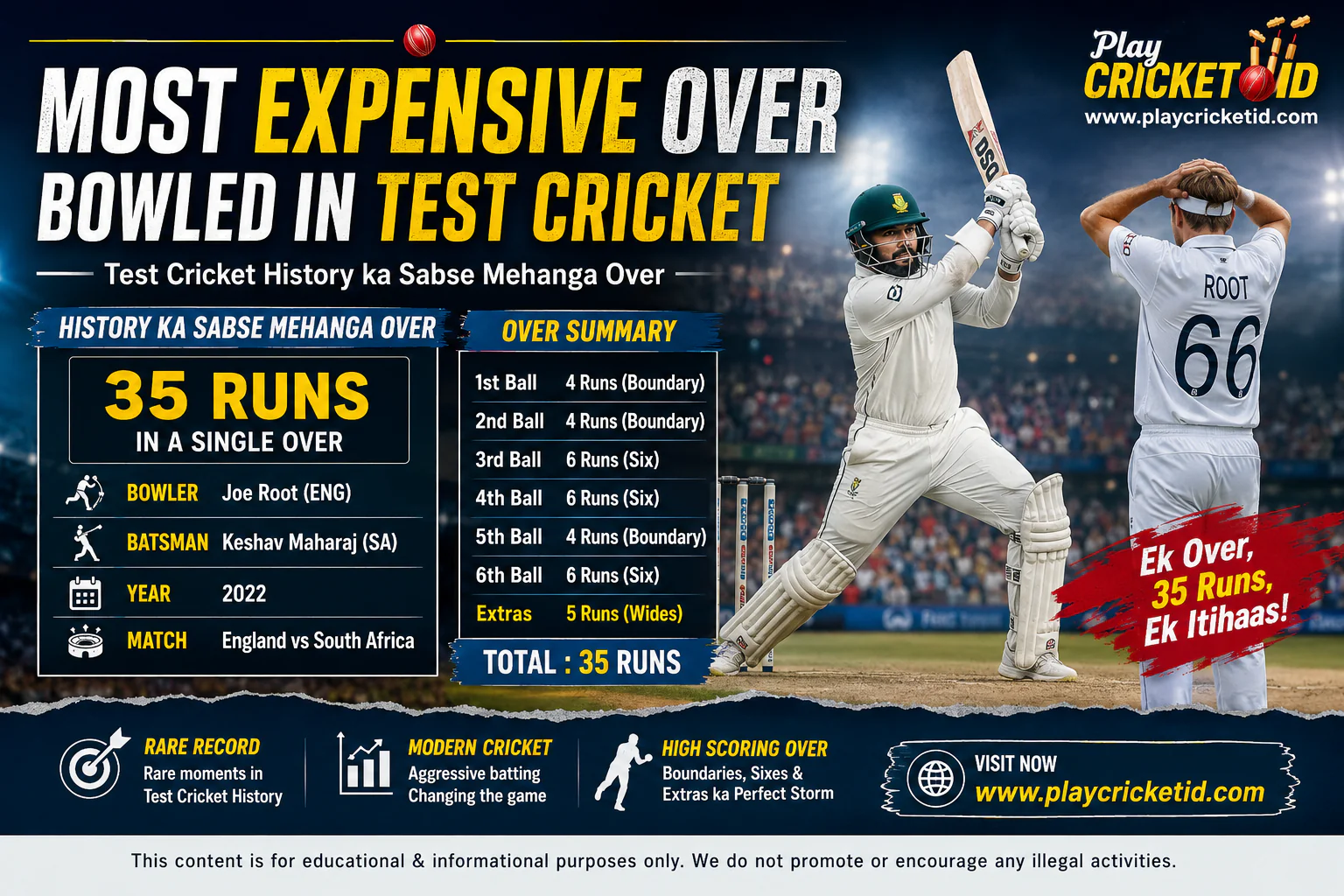 Most Expensive Over Bowled in Test Cricket