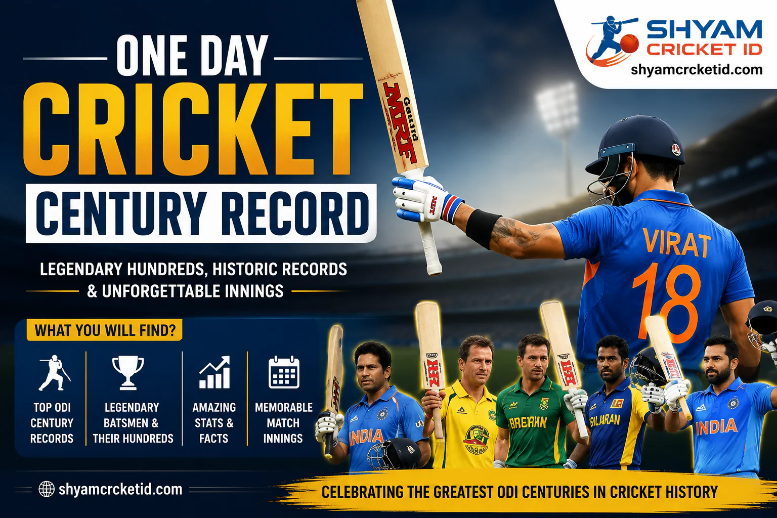 One day cricket century record