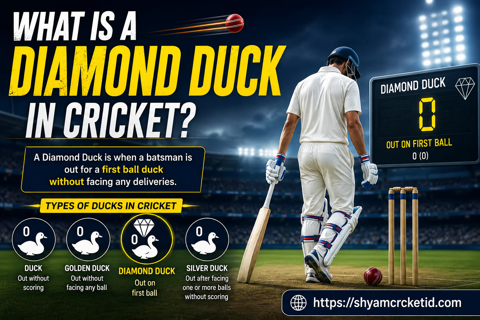 What Is a Diamond Duck in Cricket