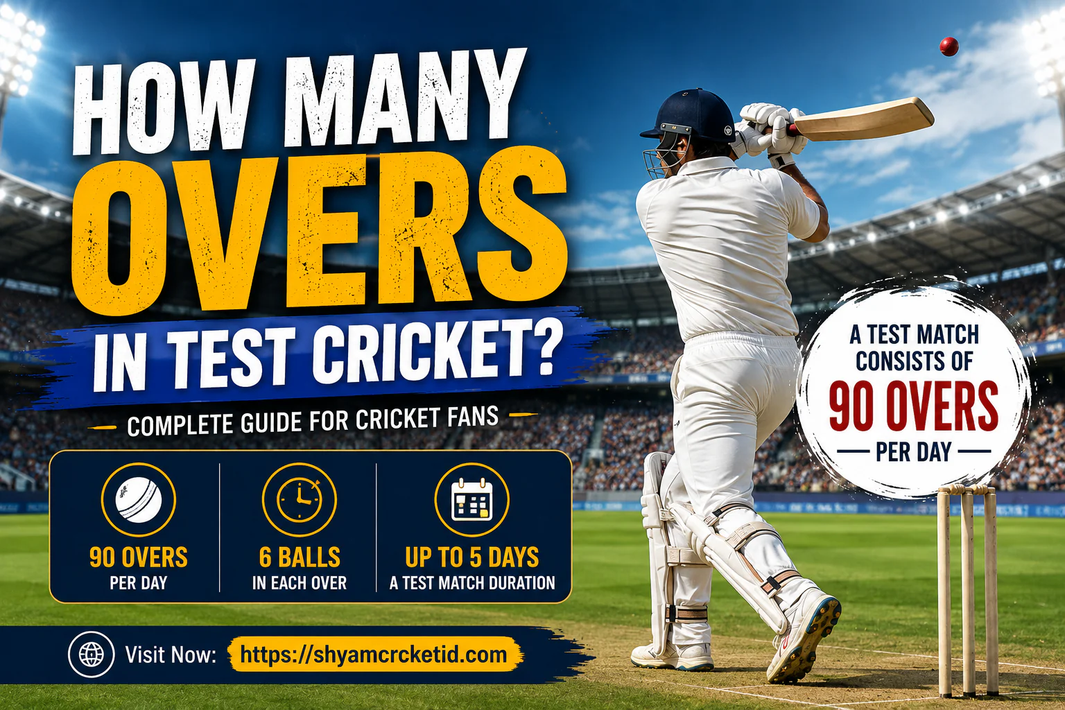 how many overs in test cricket