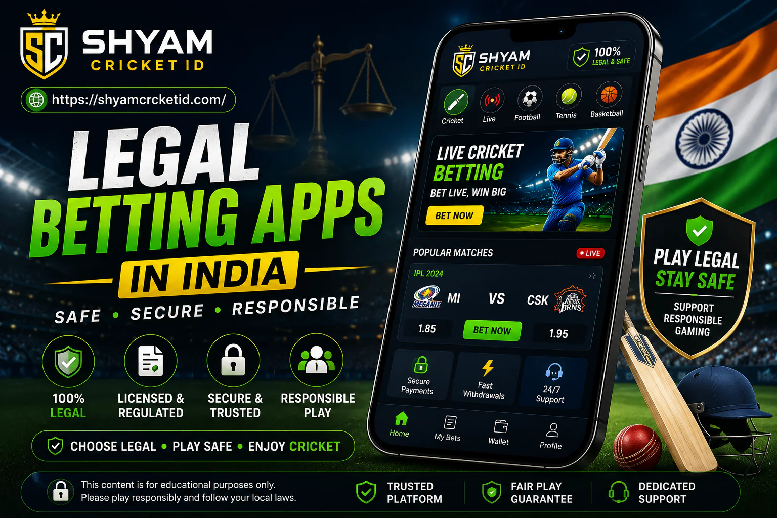 legal betting apps in India