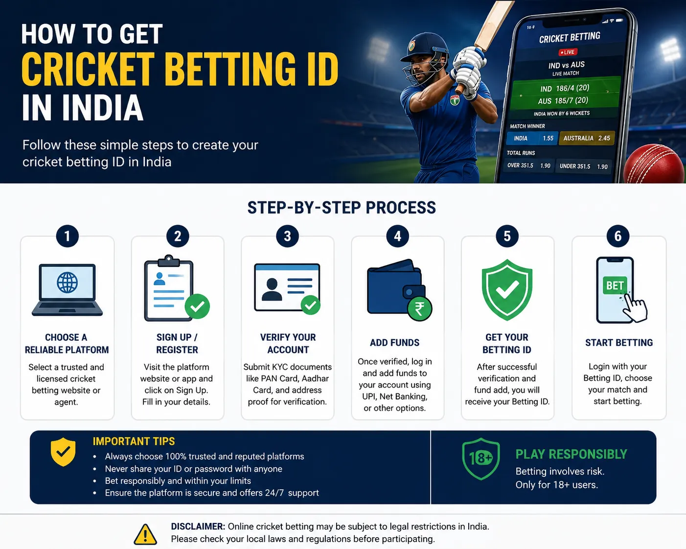 How to Get Cricket Betting ID in India