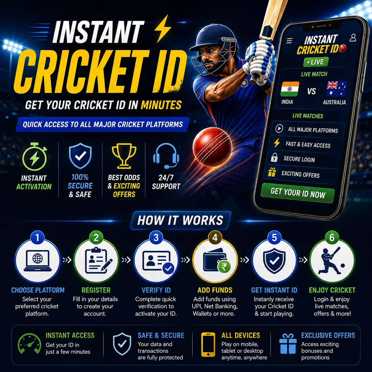 Instant Cricket ID